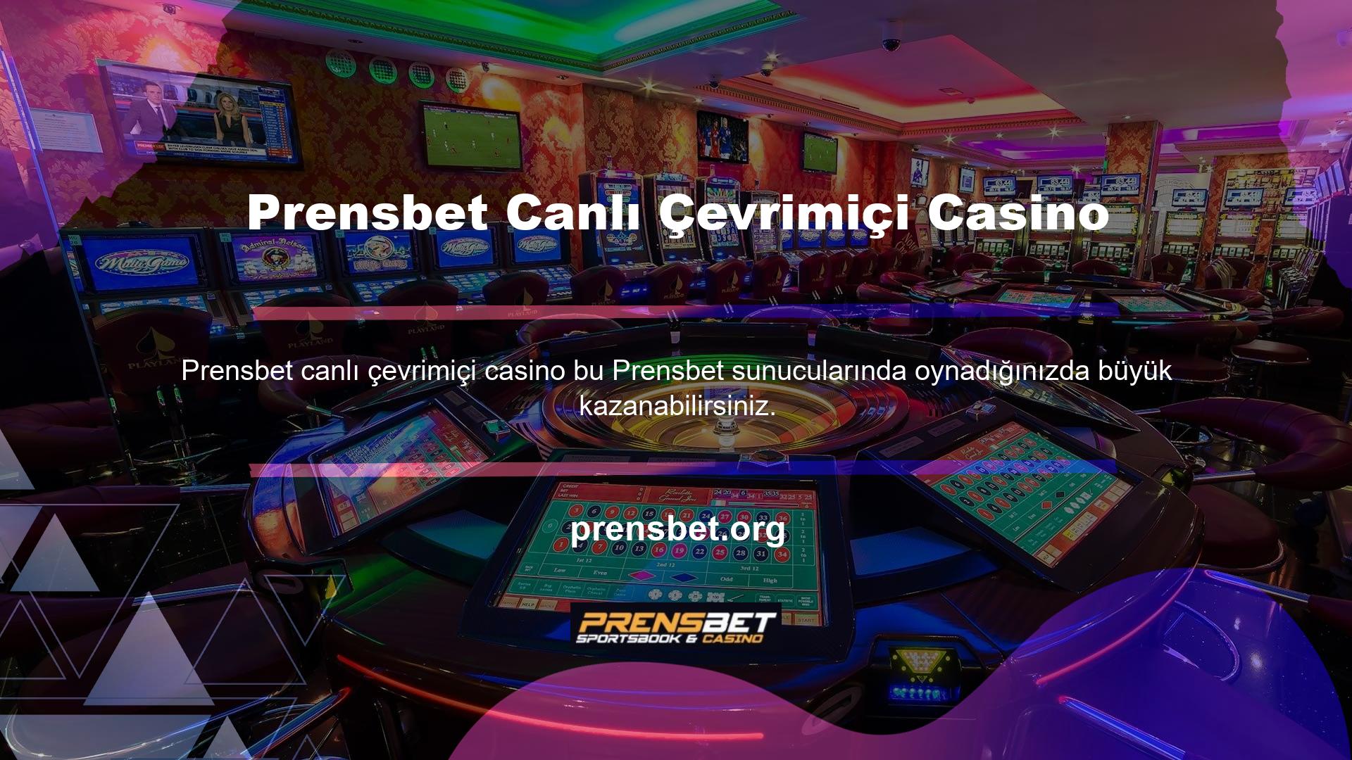 Ayrıca Prensbet Canlı Online Casino, canlı casino oyunlarında harika bonuslar kazanmanız için sizi bekliyor